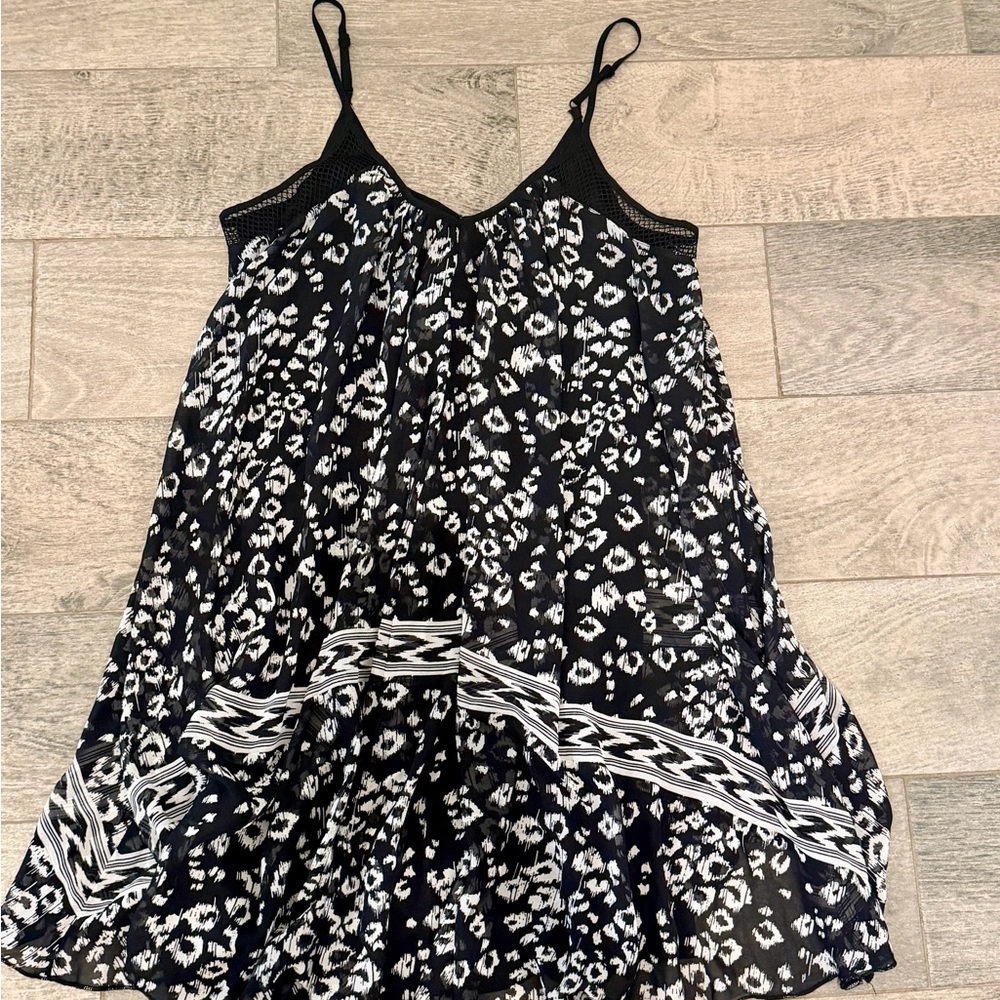 Express Black and White Cheetah Dress